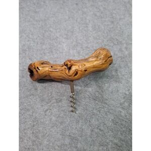 Vintage Old Vine Grapevine Burl Wood Wine Bottle Opener Cork Screw France